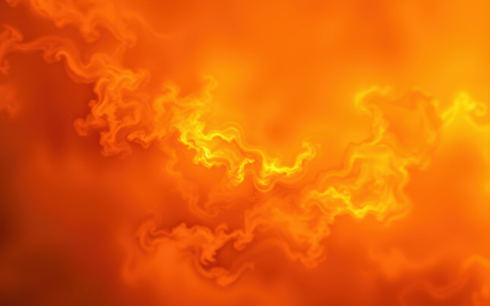 Bright orange abstract background with swirling patterns evoking warmth and energy